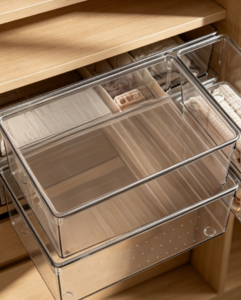 Stackable Multi-Tier Acrylic Organizer – Drawer Storage Set for Underwear & Socks