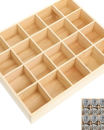 Natural Pine Basic Storage Organizer – Minimalist Drawer Tray for Underwear & Socks