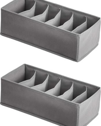 Foldable drawer organizer for socks, underwear, and baby products.
